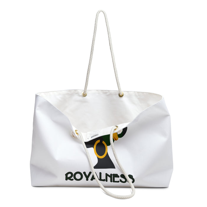 White Royalness Weekender Bag