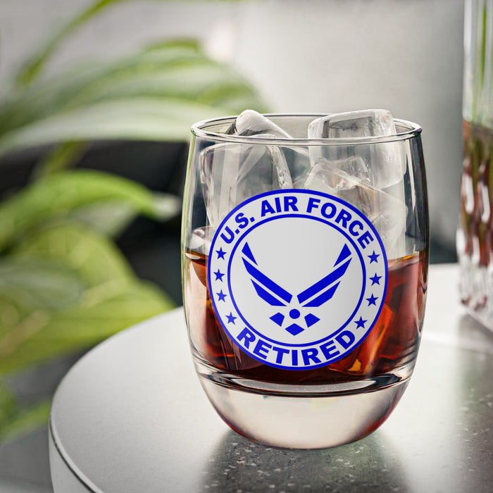 Custom Whiskey Glass (Retired Air Force)