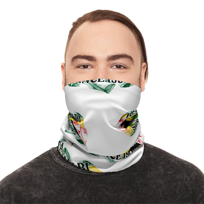 Winter Neck Gaiter With Drawstring (Rastafari)