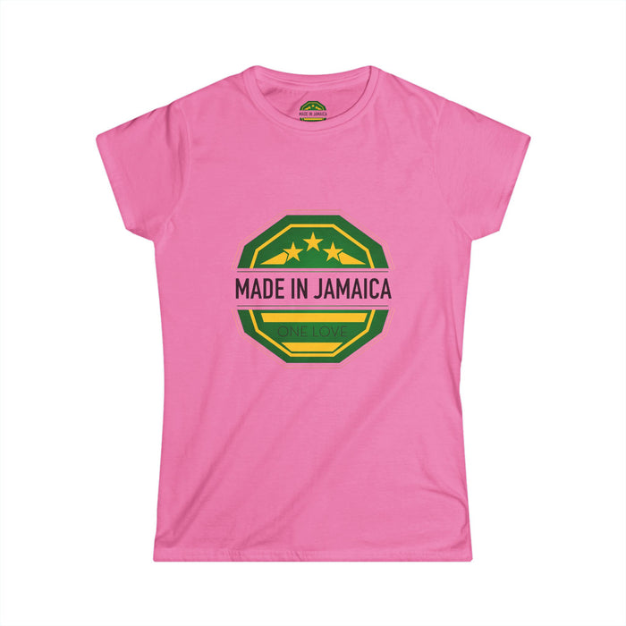 Women's Tee with Black Made In Jamaica Logo