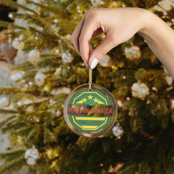 Made In Jamaica Holiday Glass Ornaments