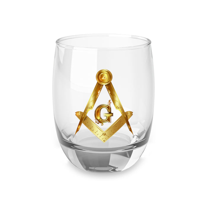 Custom Whiskey Glass (Masonic)