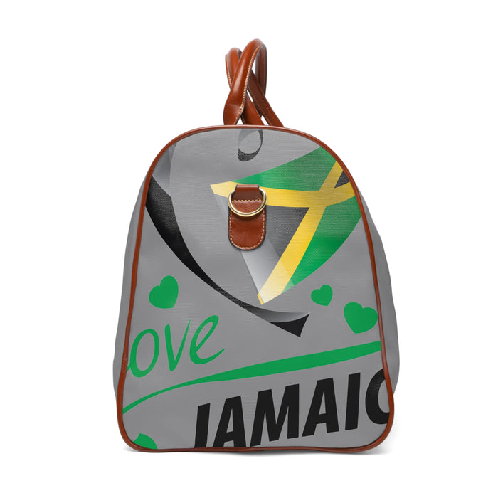 Waterproof Travel Bag - I Love Jamaica