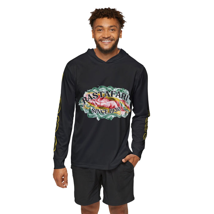 Rastafari 1930 Unisex Black Sports Warmup Hoodie