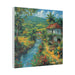  Rural Jamaica Folk Art Riverfront 1900s Polyester Canvas