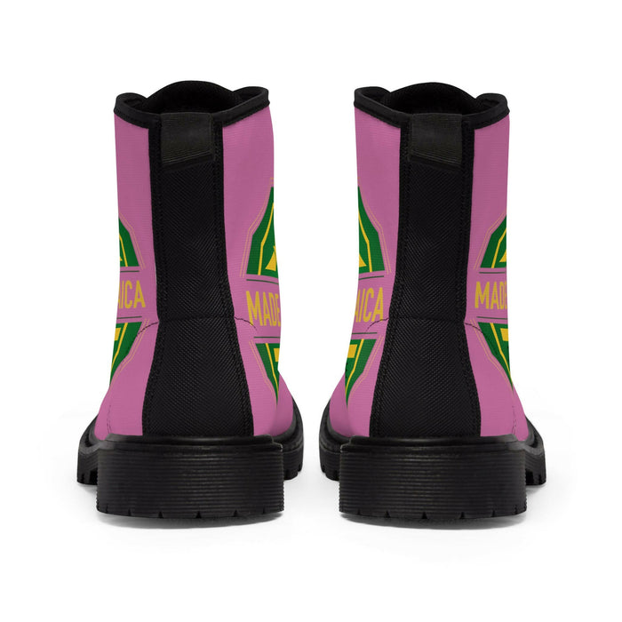 Pink Women's Canvas Boots