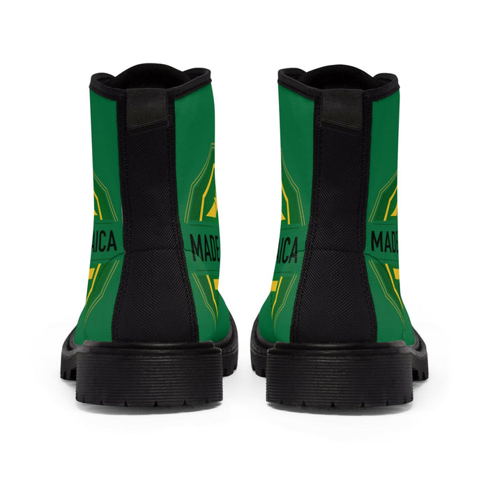 Green Women's Canvas Boots