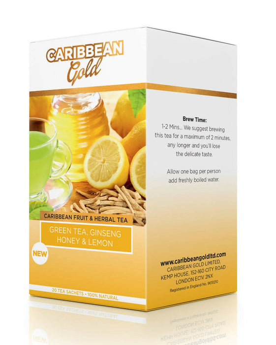 green tea ginseng honey lemon caribbean gold 