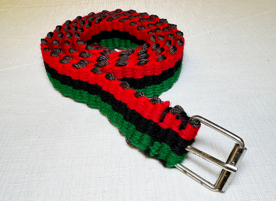 Rasta Belt - Hand Knitted