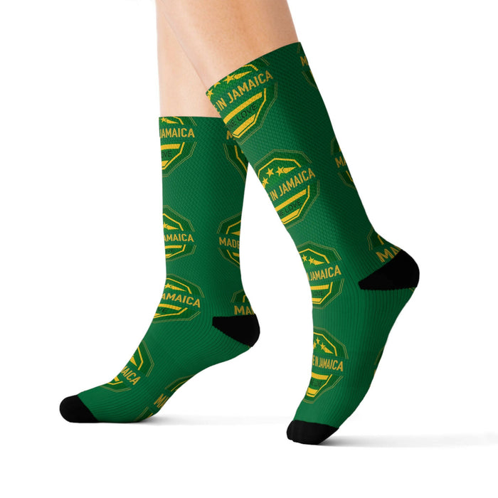 Green Sublimation Socks
