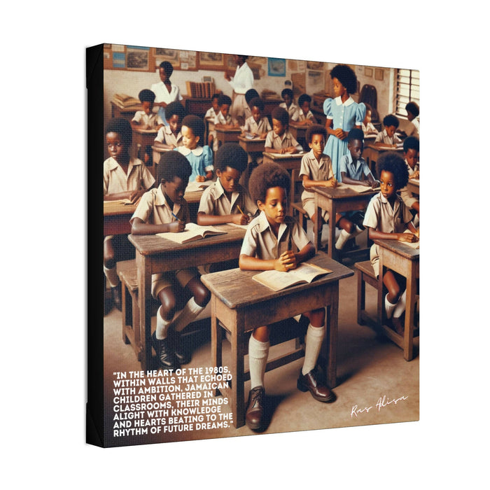 Rural Jamaican Classroom from the 1970s Polyester Canvas