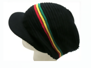 Rasta Hats with Peaks Rasta Hats with Peaks