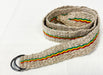 Rasta Hemp Belt with Red, Gold, and Green Stripes Rasta Belt - Hemp