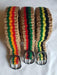 Rasta Hemp Belt with Red, Gold, and Green Stripes Rasta Belt - Hemp