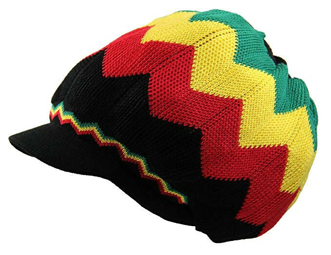 Olive Mesh Tam Green-Yellow-Red