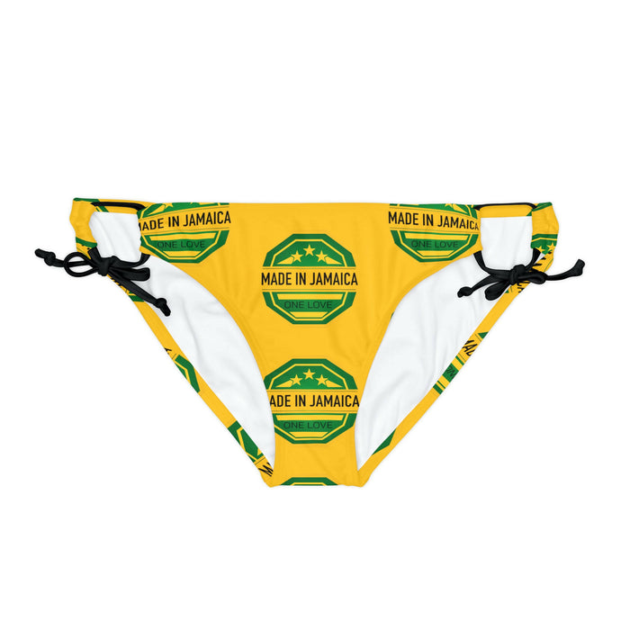 Yellow Loop Tie Side Bikini Bottom