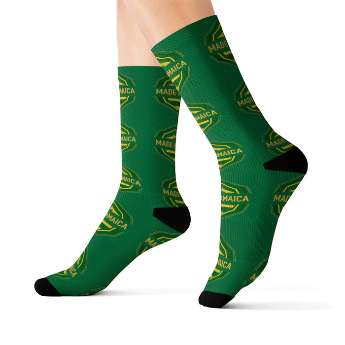Green Sublimation Socks