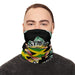  Winter Black Neck Gaiter With Drawstring (Rastafari)