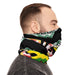  Winter Black Neck Gaiter With Drawstring (Rastafari)